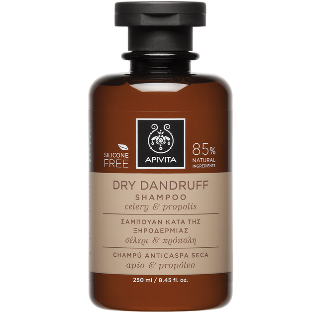 Apivita Dry Dandruff Shampoo With Celery & Propolis 250ml Apivita Dry Dandruff Shampoo With Celery & Propolis 250ml