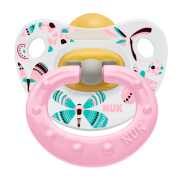 NUK Classic Happy Kids πιπίλα καουτσούκ με κρίκο, μεγέθη 1-3 NUK Classic Happy Kids πιπίλα καουτσούκ με κρίκο, μεγέθη 1-3