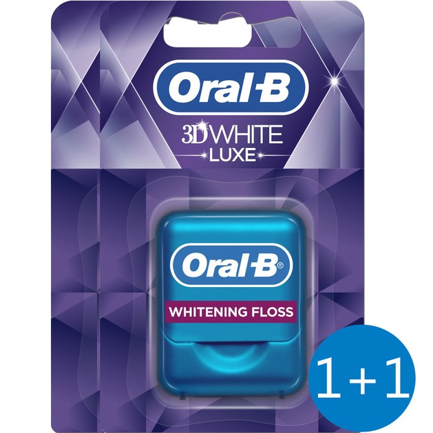 Oral-B Πακέτο Προσφοράς 3D White Luxe Οδοντικό Νήμα 35m 1+1 Δώρο Oral-B Πακέτο Προσφοράς 3D White Luxe Οδοντικό Νήμα 35m 1+1 Δώρο
