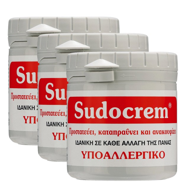 Sudocrem Πακέτο Προσφοράς Ήπια, Αντισηπτική Κρέμα για Αντιμετώπιση Ερεθισμών 3x125gr Sudocrem Πακέτο Προσφοράς Ήπια, Αντισηπτική Κρέμα για Αντιμετώπιση Ερεθισμών 3x125gr