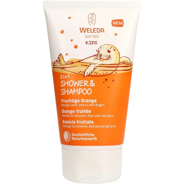 Weleda Kids 2 in 1 Shampoo & Body Wash Παιδικό Σαμπουάν & Αφρόλουτρο Φρουτώδες Πορτοκάλι 150ml Weleda Kids 2 in 1 Shampoo & Body Wash Παιδικό Σαμπουάν & Αφρόλουτρο Φρουτώδες Πορτοκάλι 150ml