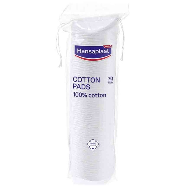 Hansaplast Cotton Pads 70 Τεμάχια Hansaplast Cotton Pads 70 Τεμάχια