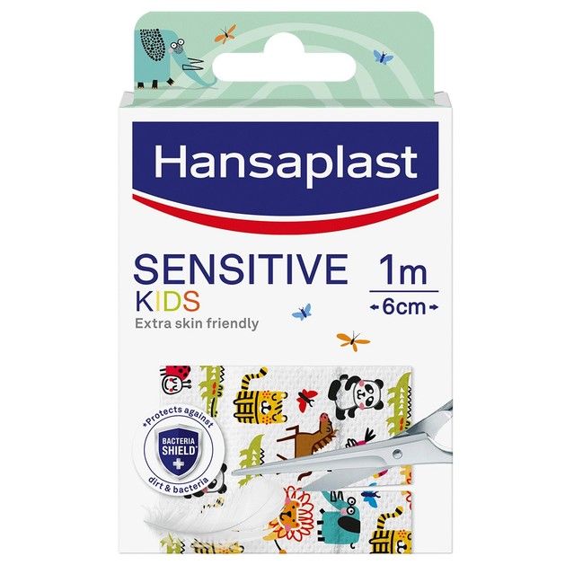 Hansaplast Sensitive Kids Animals Παιδικά Υποαλλεργικά Αυτοκόλλητα Επιθέματα με Σχέδιο Ζωάκια 1m x 6cm 10 Strips Hansaplast Sensitive Kids Animals Παιδικά Υποαλλεργικά Αυτοκόλλητα Επιθέματα με Σχέδιο Ζωάκια 1m x 6cm 10 Strips
