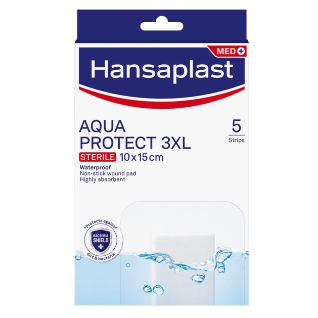 Hansaplast Aqua Protect XL Sterile Strips 10x15cm 5 Τεμάχια Hansaplast Aqua Protect XL Sterile Strips 10x15cm 5 Τεμάχια