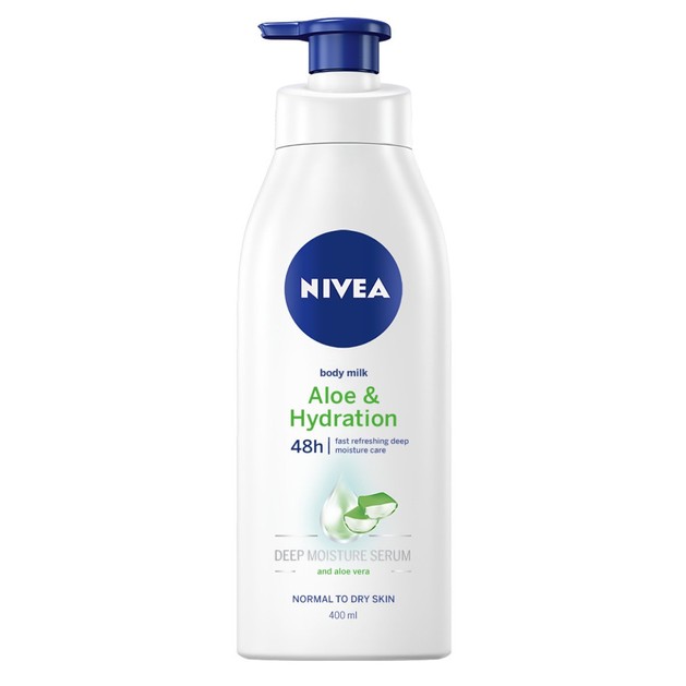 Nivea Body Aloe Hydration Lotion Pump 48h Fast Refreshing Deep Moisture Care 400 ml Nivea Body Aloe Hydration Lotion Pump 48h Fast Refreshing Deep Moisture Care 400 ml