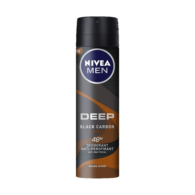 Nivea Men Deep Espresso Anti Perspirant Deo Spray 150ml Nivea Men Deep Espresso Anti Perspirant Deo Spray 150ml