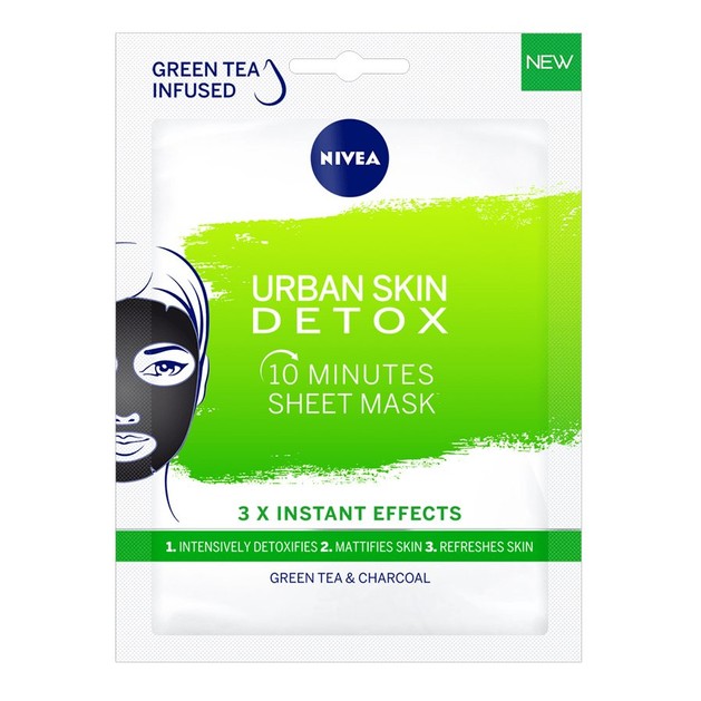 Nivea Urban Skin Detox 10 Minute Sheet Mask 1 Τεμάχιο Nivea Urban Skin Detox 10 Minute Sheet Mask 1 Τεμάχιο