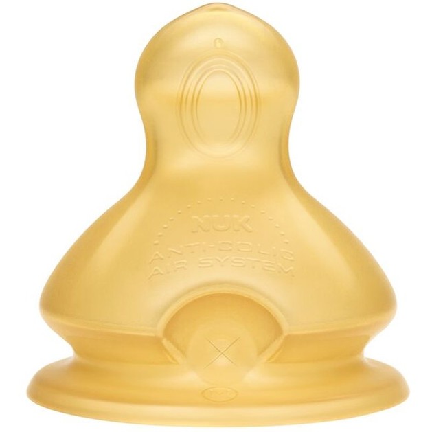 Nuk First Choice Plus Θηλή Καουτσούκ 6m+ Medium Μεσαία Οπή για Γάλα 1 Τεμάχιο Nuk First Choice Plus Θηλή Καουτσούκ 6m+ Medium Μεσαία Οπή για Γάλα 1 Τεμάχιο