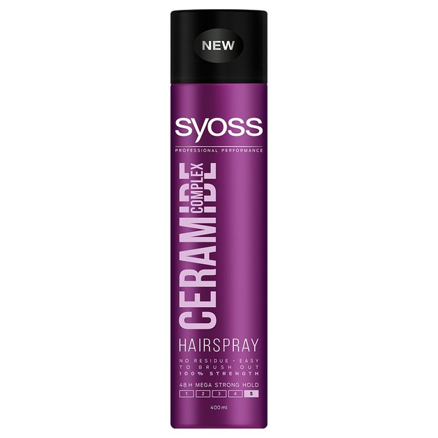 Syoss Hairspray Ceramide Επαγγελματικό Δυνατό Κράτημα Μεγάλης Διάρκειας για Μαλλιά Ανάλαφρα Ακόμα & Μετά από Βούρτσισμα 400ml Syoss Hairspray Ceramide Επαγγελματικό Δυνατό Κράτημα Μεγάλης Διάρκειας για Μαλλιά Ανάλαφρα Ακόμα & Μετά από Βούρτσισμα 400ml