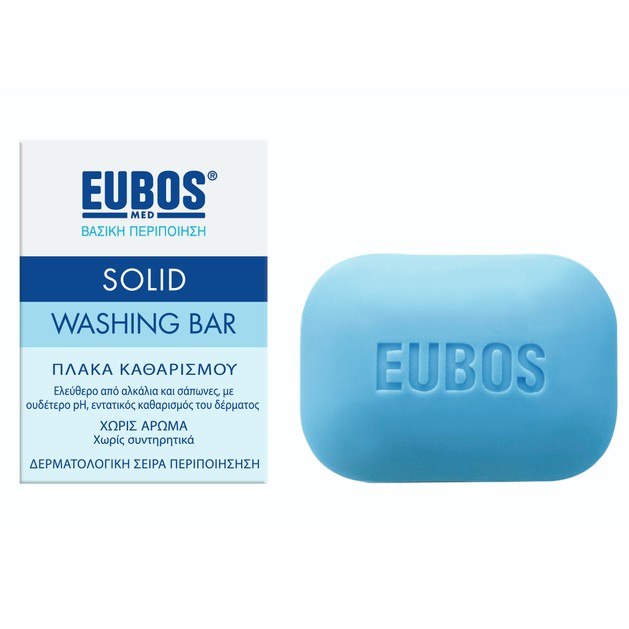 Eubos Solid Washing Bar Στερεή Πλακά Σαπουνιού για Καθαρισμό Προσώπου & Σώματος 125 gr Blue Eubos Solid Washing Bar Στερεή Πλακά Σαπουνιού για Καθαρισμό Προσώπου & Σώματος 125 gr Blue