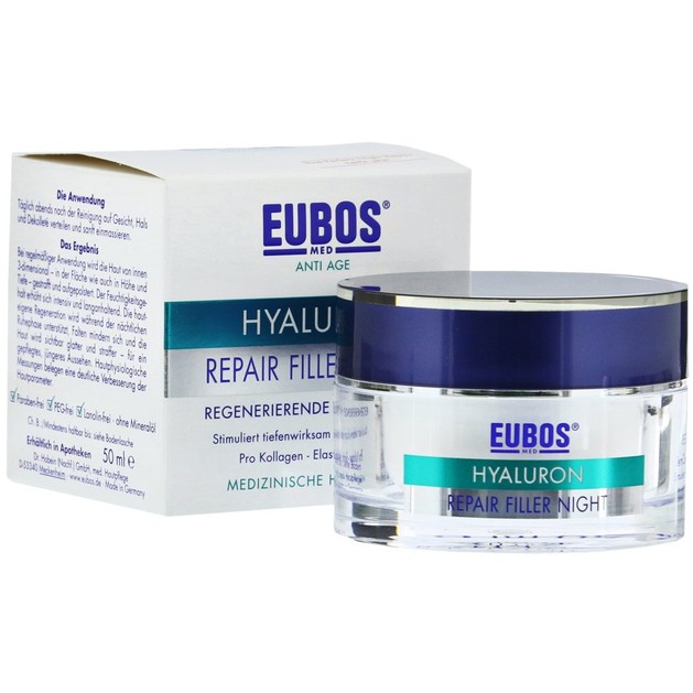 Eubos Hyaluron Repair Filler Night Creme Αντιρυτιδική Κρέμα Νύχτας 50ml Eubos Hyaluron Repair Filler Night Creme Αντιρυτιδική Κρέμα Νύχτας 50ml