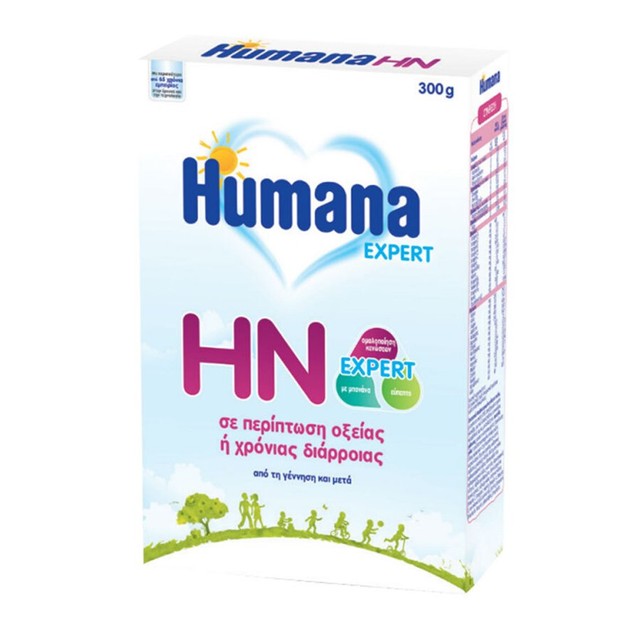 Humana HN Expert Ειδική Τροφή για την Αντιμετώπιση της Οξείας ή Χρόνιας Διάρροιας, Από την Γέννηση & Μετά 300gr Humana HN Expert Ειδική Τροφή για την Αντιμετώπιση της Οξείας ή Χρόνιας Διάρροιας, Από την Γέννηση & Μετά 300gr