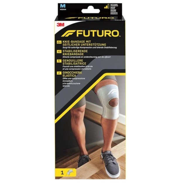 Futuro Comfort Knee Support with Stabilizers 46164 Medium 1 Τεμάχιο Futuro Comfort Knee Support with Stabilizers 46164 Medium 1 Τεμάχιο