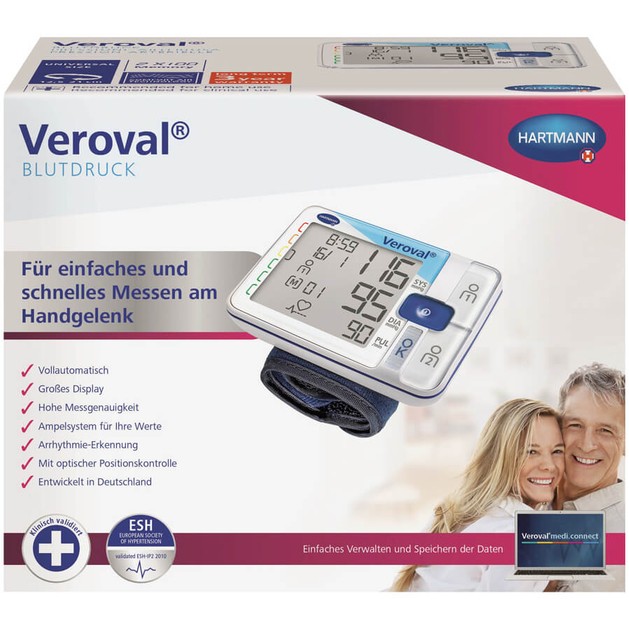 Hartmann Veroval Ηλεκτρονικό Πιεσόμετρο Καρπού Hartmann Veroval Ηλεκτρονικό Πιεσόμετρο Καρπού