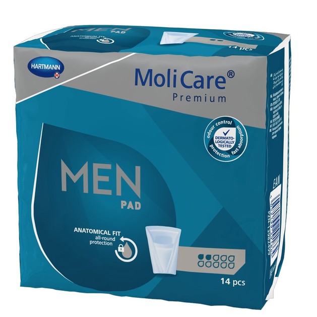 Hartmann MoliCare Premium Men Pad Anatomical Fit 14 Τεμάχια Hartmann MoliCare Premium Men Pad Anatomical Fit 14 Τεμάχια