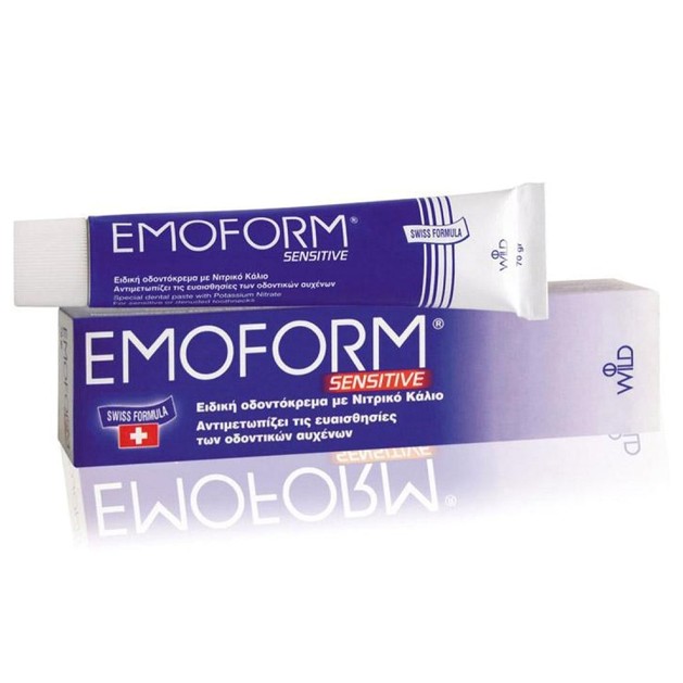 Emoform Sensitive Ειδική Οδοντόκρεμα με Νιτρικό Κάλιο για την Αντιμετώπιση της Ευαισθησίας των Δοντιών 85ml Emoform Sensitive Ειδική Οδοντόκρεμα με Νιτρικό Κάλιο για την Αντιμετώπιση της Ευαισθησίας των Δοντιών 85ml