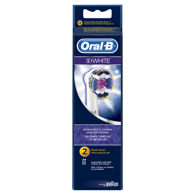 Oral-B 3D White Ανταλλακτικές Κεφαλές για Προηγμένο Καθαρισμό & Λεύκανση 2 Κεφαλές Oral-B 3D White Ανταλλακτικές Κεφαλές για Προηγμένο Καθαρισμό & Λεύκανση 2 Κεφαλές