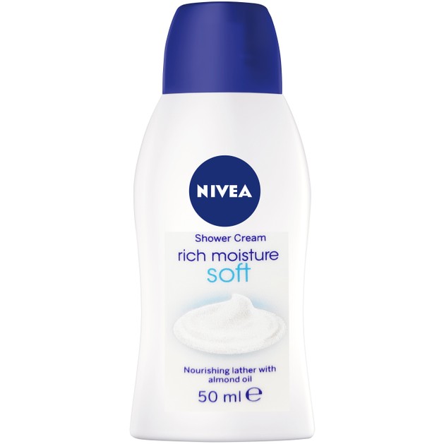 Nivea Shower Cream Soft Rich Moisture Travel Size 50ml Nivea Shower Cream Soft Rich Moisture Travel Size 50ml