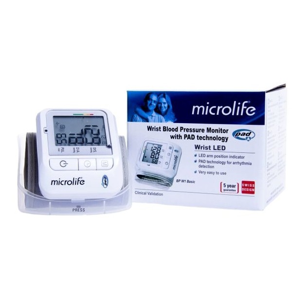 Microlife BP W1 Basic Ψηφιακό Πιεσόμετρο Καρπού 1τμχ Microlife BP W1 Basic Ψηφιακό Πιεσόμετρο Καρπού 1τμχ