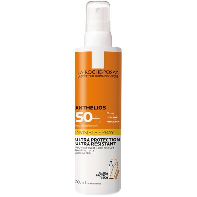 La Roche Posay Anthelios Invisible Shaka Spray Ultra Protection Spf50 Προσφέρει Πολύ Υψηλή Προστασία Ευρέως Φάσματος 200ml La Roche Posay Anthelios Invisible Shaka Spray Ultra Protection Spf50 Προσφέρει Πολύ Υψηλή Προστασία Ευρέως Φάσματος 200ml