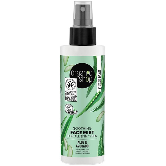 Organic Shop Soothing Face Mist Avocado & Aloe 150ml Organic Shop Soothing Face Mist Avocado & Aloe 150ml