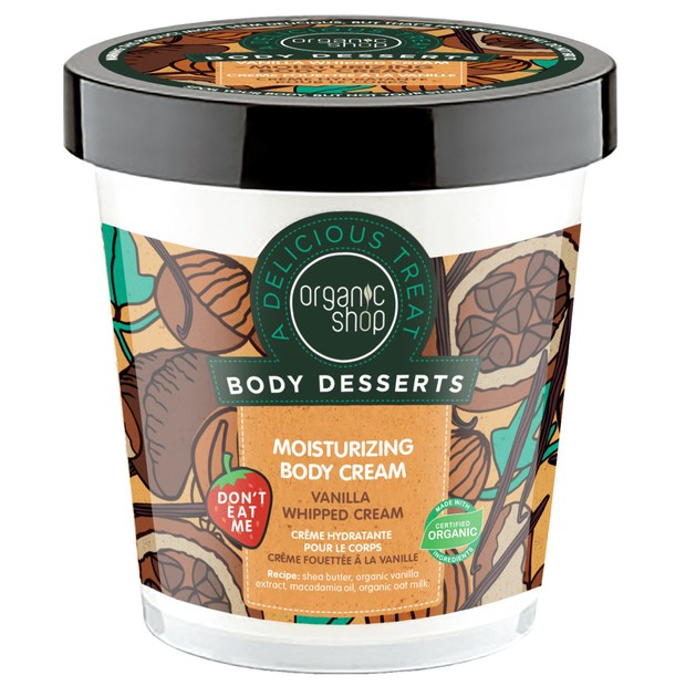 Organic Shop Body Desserts Vanilla Whipped Cream Moisturizing Cream 450ml Organic Shop Body Desserts Vanilla Whipped Cream Moisturizing Cream 450ml