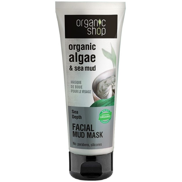 Organic Shop Organic Algae & Sea Mud Facial Mask 75ml Organic Shop Organic Algae & Sea Mud Facial Mask 75ml