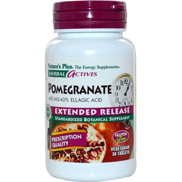 Nature\'s Plus Pomegranate Συμπλήρωμα Διατροφής με Ρόδι για την Προστασία του Καρδιαγγειακού Συστήματος 400mg 30 tabs Nature\'s Plus Pomegranate Συμπλήρωμα Διατροφής με Ρόδι για την Προστασία του Καρδιαγγειακού Συστήματος 400mg 30 tabs