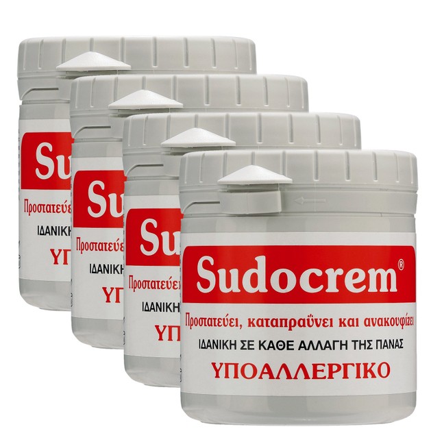 Sudocrem Πακέτο Προσφοράς Ήπια, Αντισηπτική Κρέμα για Αντιμετώπιση Ερεθισμών 4x250gr Sudocrem Πακέτο Προσφοράς Ήπια, Αντισηπτική Κρέμα για Αντιμετώπιση Ερεθισμών 4x250gr