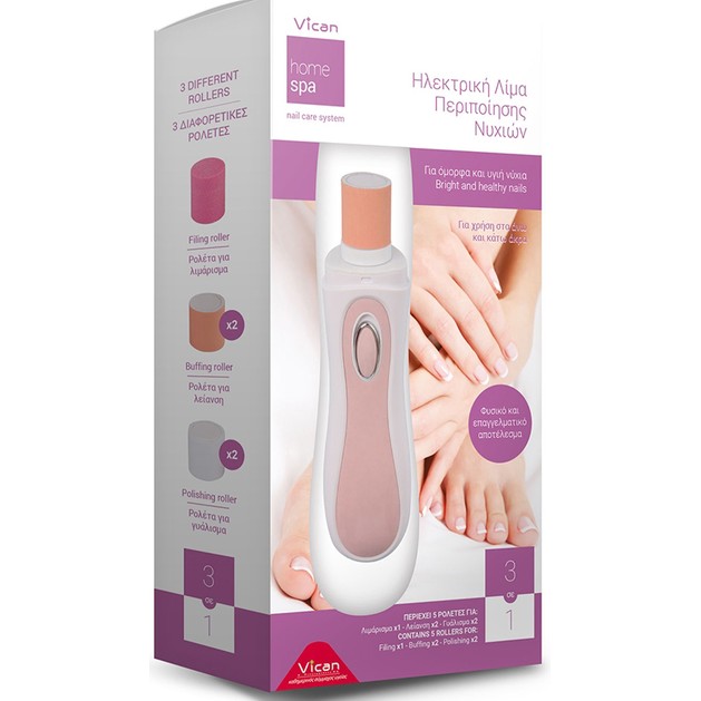 Vican Home Spa Nail Care System 1 Συσκευή + 5 Κεφαλές Vican Home Spa Nail Care System 1 Συσκευή + 5 Κεφαλές