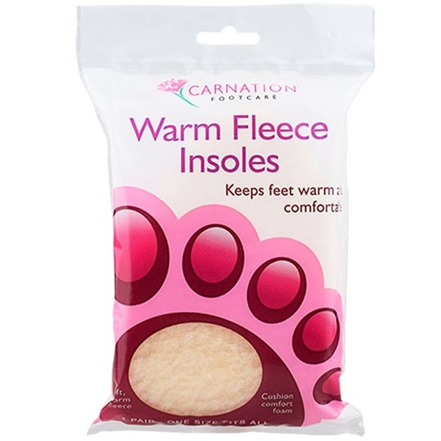 Vican Carnation Footcare Warm Fleecy Insoles One Size 1 Ζευγάρι Vican Carnation Footcare Warm Fleecy Insoles One Size 1 Ζευγάρι
