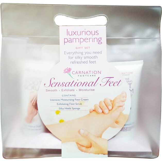 Vican Carnation Gift Set Intensive Moisturizing Foot Cream 100ml & Exfoliating Foot Scrub 100ml & Silky Heels Sponge Vican Carnation Gift Set Intensive Moisturizing Foot Cream 100ml & Exfoliating Foot Scrub 100ml & Silky Heels Sponge