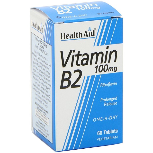 Health Aid Vitamin B2 100mg 60tabs Health Aid Vitamin B2 100mg 60tabs