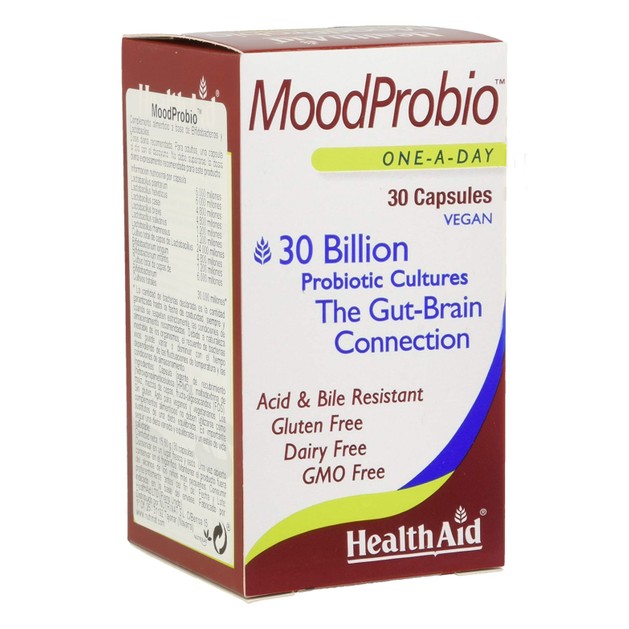 Health Aid MoodProbio Συμπλήρωμα Διατροφής Προβιοτικών Στελεχών για την Διατήρηση της Φυσιολογικής Εντερικής Χλωρίδας 30 vegcaps Health Aid MoodProbio Συμπλήρωμα Διατροφής Προβιοτικών Στελεχών για την Διατήρηση της Φυσιολογικής Εντερικής Χλωρίδας 30 vegcaps