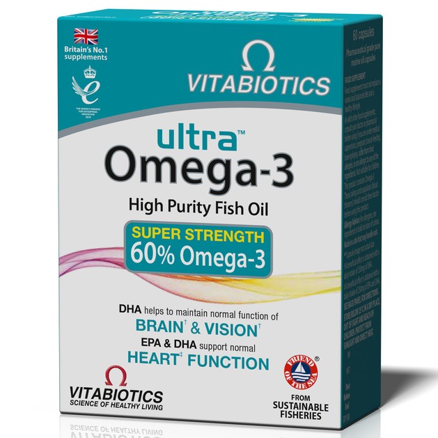 Vitabiotics Ultra Omega 3 High Purity Fish Oil 60caps Vitabiotics Ultra Omega 3 High Purity Fish Oil 60caps