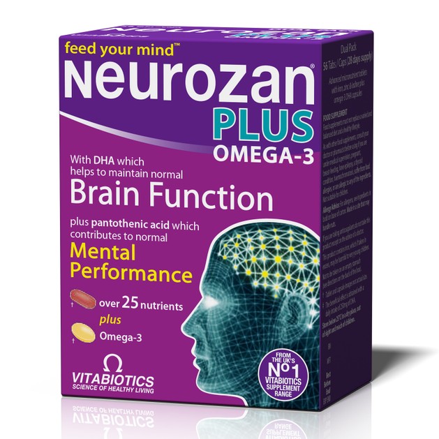 Vitabiotics Neurozan Plus Omega-3 Συμπλήρωμα Διατροφής που Ενισχύει την Εγκεφαλική Λειτουργία 28 tabs / 28 caps Vitabiotics Neurozan Plus Omega-3 Συμπλήρωμα Διατροφής που Ενισχύει την Εγκεφαλική Λειτουργία 28 tabs / 28 caps