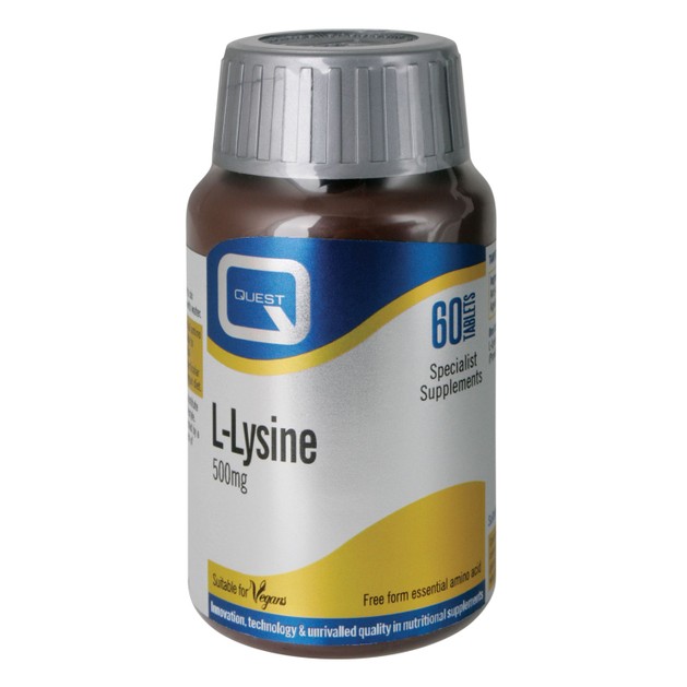 Quest L-Lysine 500mg 60tabs Quest L-Lysine 500mg 60tabs