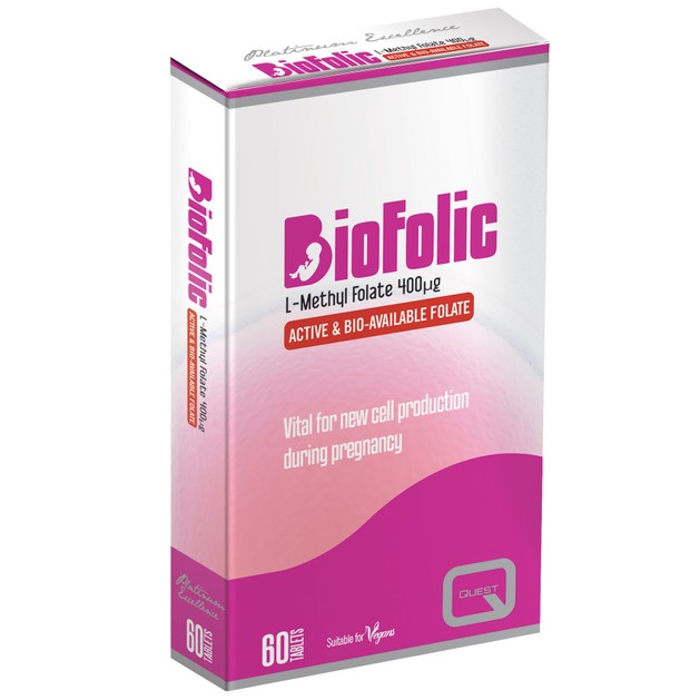 Quest Biofolic L-Methyl Folate 400μg 60tabs Quest Biofolic L-Methyl Folate 400μg 60tabs