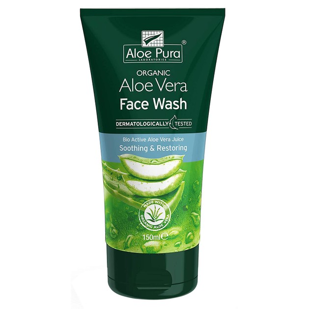 Aloe Pura Organic Aloe Vera Soothing & Restoring Face Wash 150ml Aloe Pura Organic Aloe Vera Soothing & Restoring Face Wash 150ml
