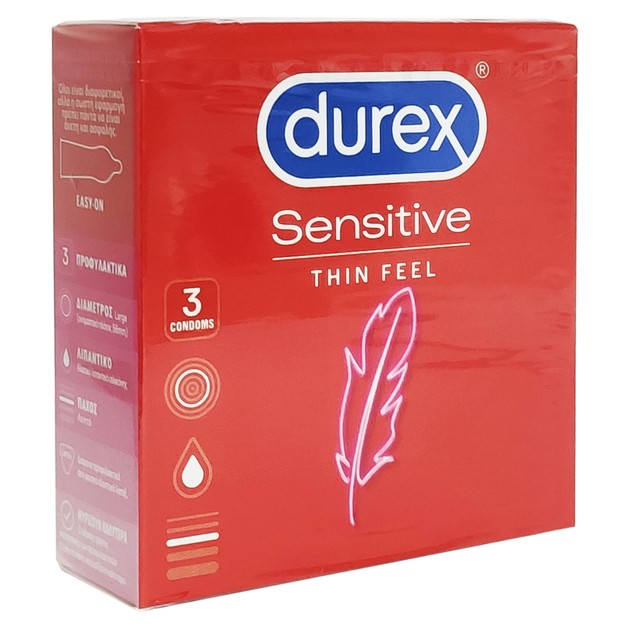 Durex Sensitive 3 Τεμάχια Durex Sensitive 3 Τεμάχια