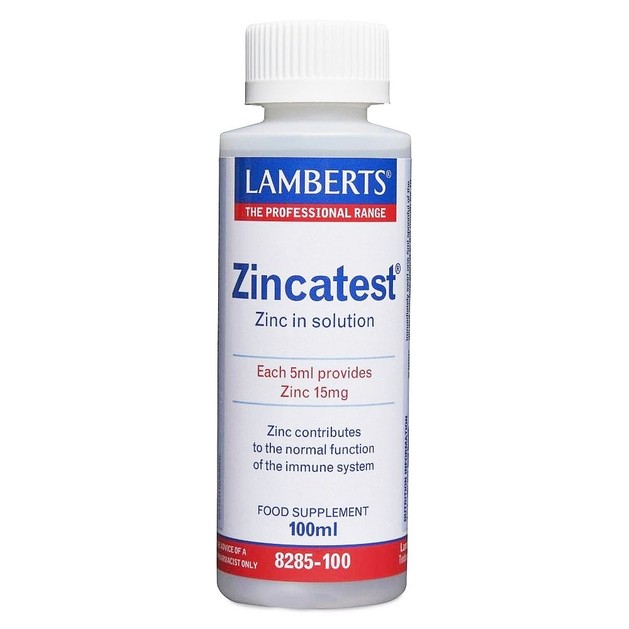 Lamberts Zincatest Συμπλήρωμα Διατροφής Θειικού Ψευδάργυρου σε Υγρή Μορφή 100ml Lamberts Zincatest Συμπλήρωμα Διατροφής Θειικού Ψευδάργυρου σε Υγρή Μορφή 100ml