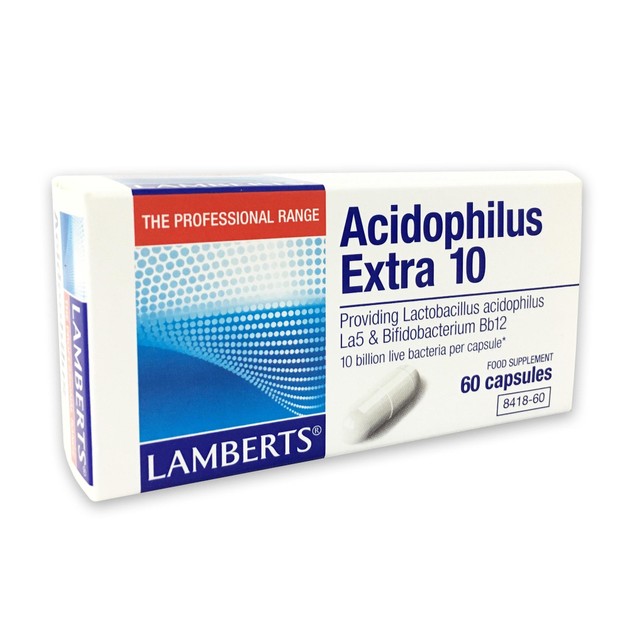 Lamberts Acidophilus Extra 10 Milk Free Συμπλήρωμα Διατροφής για την Διατήρηση της Υγείας του Γαστροπεπτικού Συστήματος 60 caps Lamberts Acidophilus Extra 10 Milk Free Συμπλήρωμα Διατροφής για την Διατήρηση της Υγείας του Γαστροπεπτικού Συστήματος 60 caps