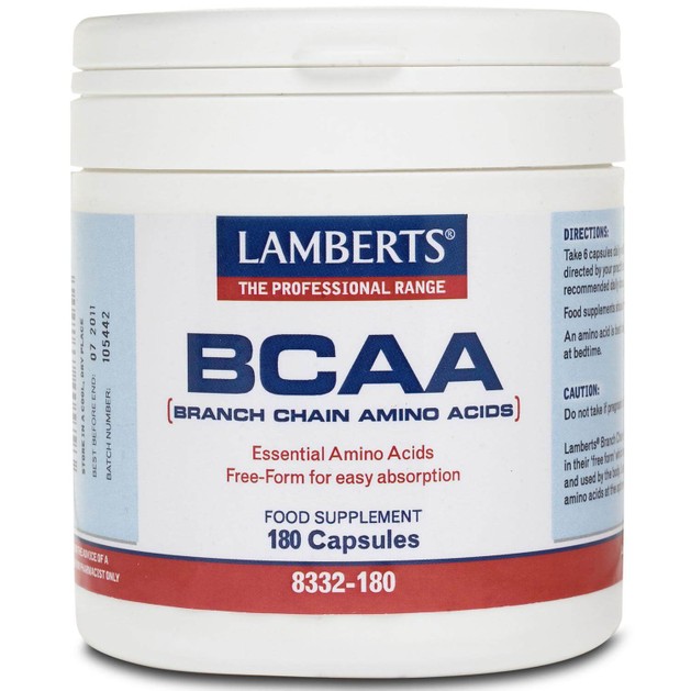 Lamberts BCAA (Branch Chain Amino Acids) 180 caps Lamberts BCAA (Branch Chain Amino Acids) 180 caps