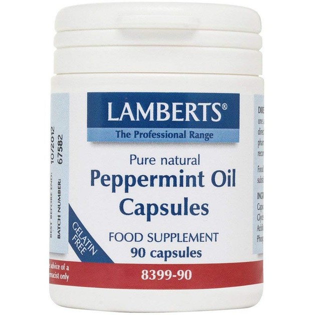 Lamberts Peppermint Oil 100mg Συμπλήρωμα Διατροφής για την Ενίσχυση της Λειτουργίας του Γαστρεντερικού Συστήματος 90 caps Lamberts Peppermint Oil 100mg Συμπλήρωμα Διατροφής για την Ενίσχυση της Λειτουργίας του Γαστρεντερικού Συστήματος 90 caps