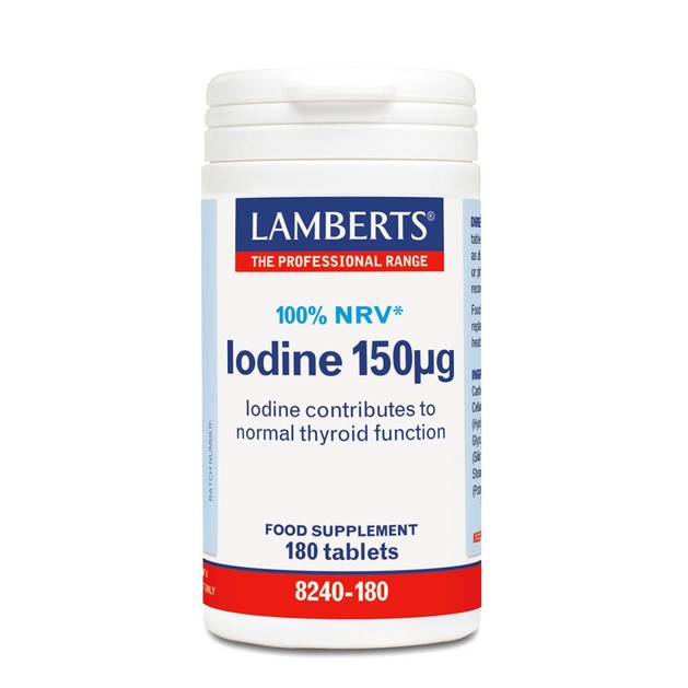 Lamberts Iodine 150mg 100% NRV 180Tabs Lamberts Iodine 150mg 100% NRV 180Tabs