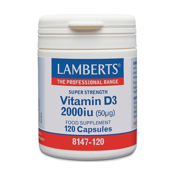 Lamberts Vitamin D3 2000iu 50μg 120caps Lamberts Vitamin D3 2000iu 50μg 120caps