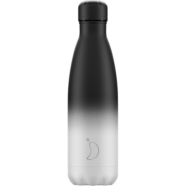 Chilly\'s Bottle Gradient Edition Monochrome Ανοξείδωτο Θερμός σε Μαύρο με Λευκό Ματ Χρώμα 500ml Chilly\'s Bottle Gradient Edition Monochrome Ανοξείδωτο Θερμός σε Μαύρο με Λευκό Ματ Χρώμα 500ml