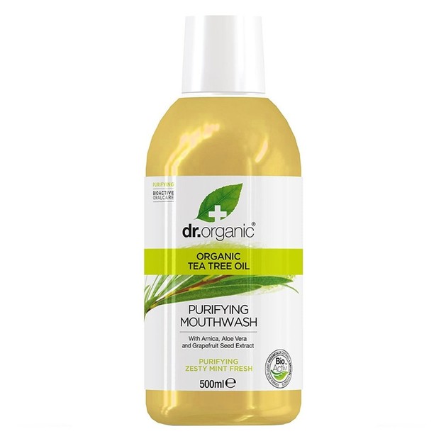 Dr Organic Tea Tree Mouthwash 500ml Dr Organic Tea Tree Mouthwash 500ml