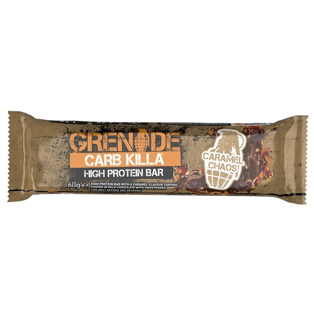 Grenade Carb Killa High Protein, Low Sugar Bar Caramel Chaos 60gr Grenade Carb Killa High Protein, Low Sugar Bar Caramel Chaos 60gr