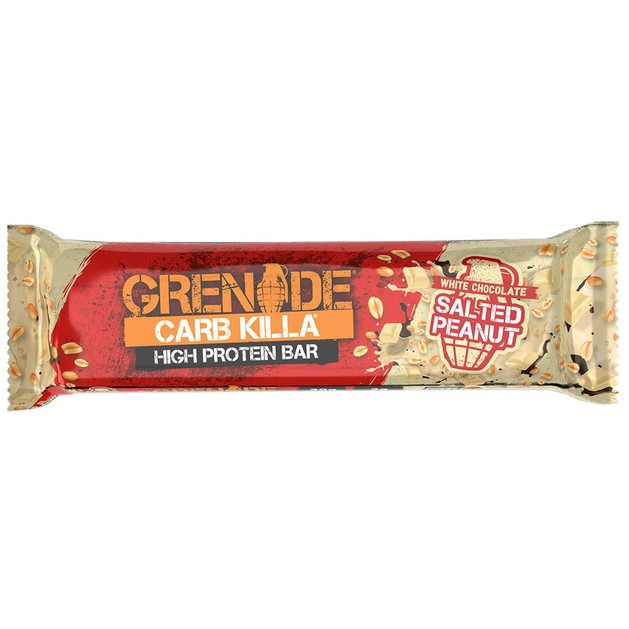 Grenade Carb Killa High Protein, Low Sugar Bar White Chocolate Salted Peanut 60gr Grenade Carb Killa High Protein, Low Sugar Bar White Chocolate Salted Peanut 60gr
